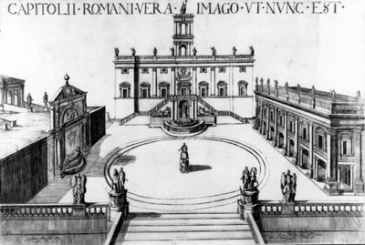 Ansicht des Kapitols in Rom, 1600 von Italian School